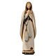 Modern Our Lady of Lourdes, Val Gardena painted maple wood s1