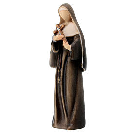 Modern Saint Rita, Val Gardena painted maple wood