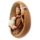 Relief Saint Francis painted Val Gardena maple wood s2
