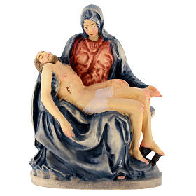 Pietà, painted maple wood of Val Gardena