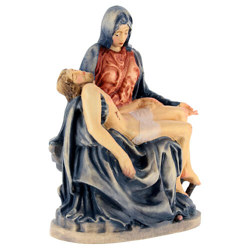 Pietà in acero dipinto Valgardena 2