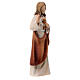 Modern Sacred Heart of Jesus, Val Gardena painted maple wood s3