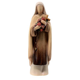 Modern Saint Teresa, Val Gardena painted maple wood