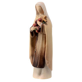 Modern Saint Teresa, Val Gardena painted maple wood