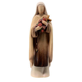 St Therese of Lisieux statue painted Valgardena maple modern