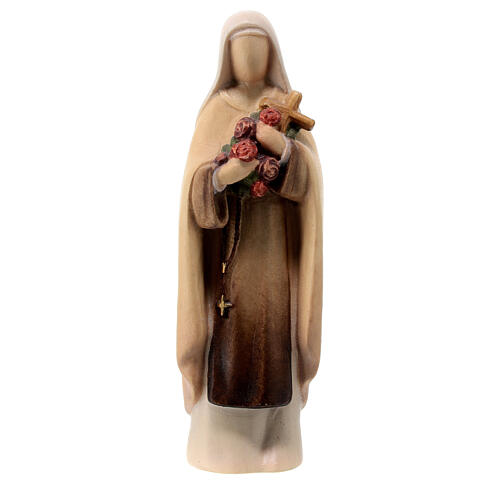St Therese of Lisieux statue painted Valgardena maple modern 1