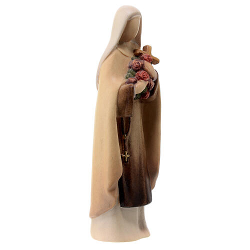 St Therese of Lisieux statue painted Valgardena maple modern 3