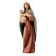 Mother Mary with Child painted Val Gardena maple s1