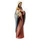 Mother Mary with Child painted Val Gardena maple s3