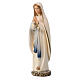 Our Lady of Lourdes statue in painted Valgardena maple s2