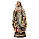 Virgen de la protección Val Gardena arce pintado s1