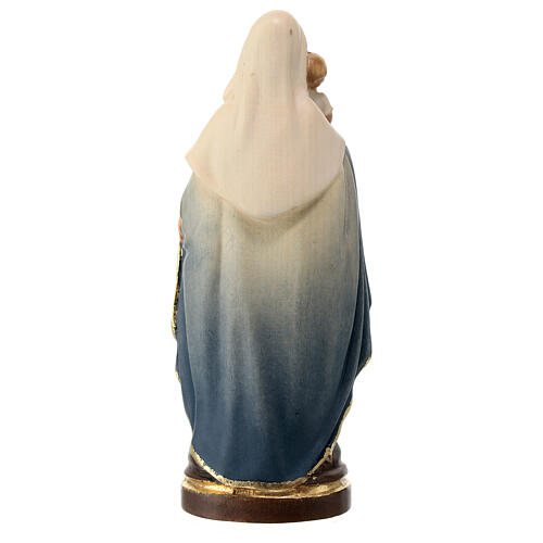 Nossa Senhora da Proteção Val Gardena madeira de bordo pintada 4