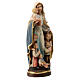 Nossa Senhora da Proteção Val Gardena madeira de bordo pintada s3