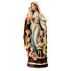 Lady of Protection in painted Val Gardena maple wood s2