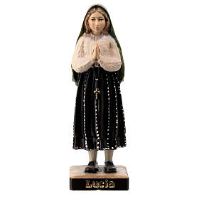 Shepherd Lucy statue in painted Val Gardena maple