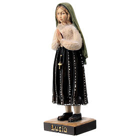 Shepherd Lucy statue in painted Val Gardena maple