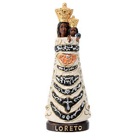 Our Lady of Loreto statue in painted Val Gardena maple