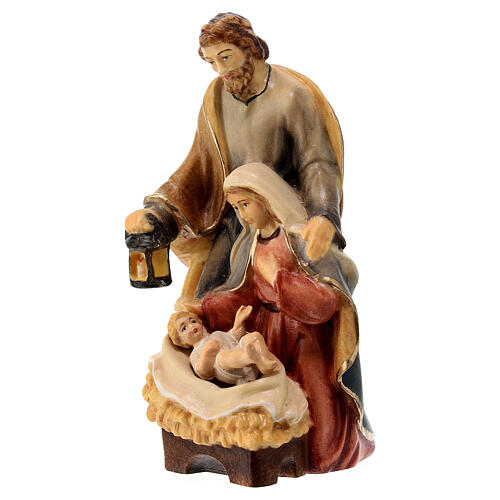 Holy Family statue hand painted Val Gardena maple 2