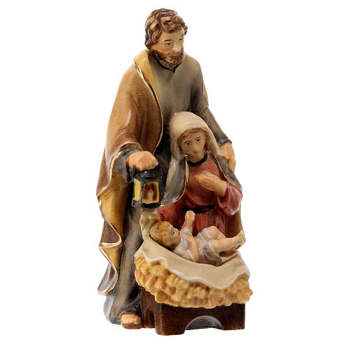 Holy Family statue hand painted Val Gardena maple 3
