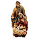 Holy Family statue hand painted Val Gardena maple s1