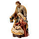 Holy Family statue hand painted Val Gardena maple s2