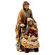 Holy Family statue hand painted Val Gardena maple s3