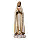 Madonna Fatima dipinta corona legno tiglio Valgardena s1
