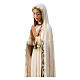Madonna Fatima dipinta corona legno tiglio Valgardena s2