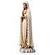 Madonna Fatima dipinta corona legno tiglio Valgardena s3