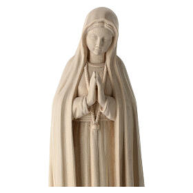 Madonna di Fatima legno naturale