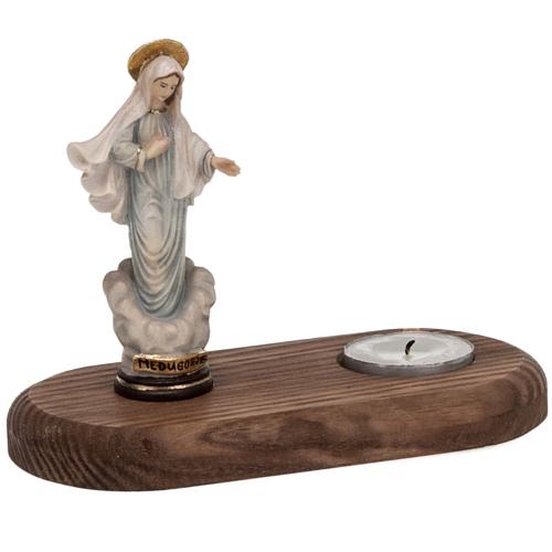 Vierge Medjugorje avec lampe votive 1
