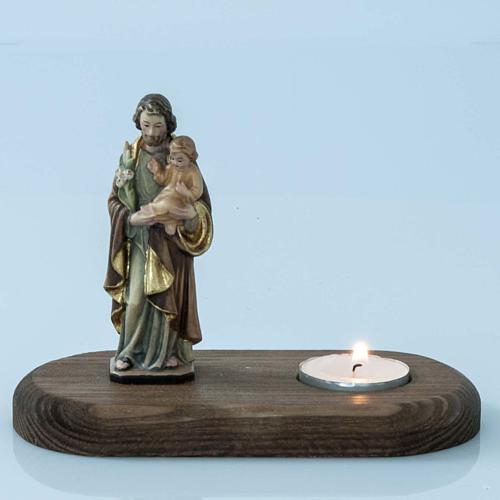 Saint Joseph with votive candle 2