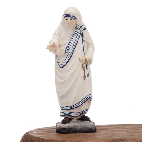 Heiligenfigur Grödnertal Mutter Theresa mit Teelicht 3