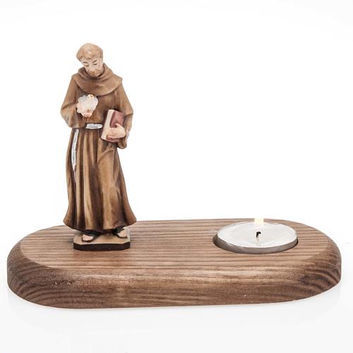 Saint Francis of Assisi with votive candle 1