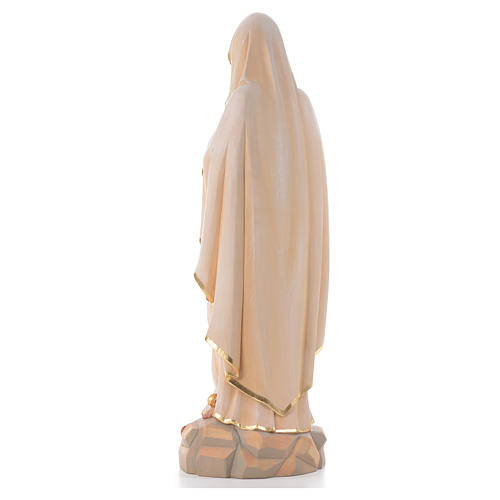 Our Lady of Lourdes, wooden painted statue 3