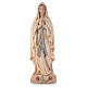 Our Lady of Lourdes, wooden painted statue s1
