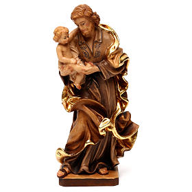 Saint Joseph avec l'enfant Jésus, statue bois