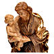 Saint Joseph avec l'enfant Jésus, statue bois s2