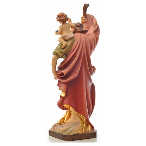 Statue Heilig Cristoforo Holz 3