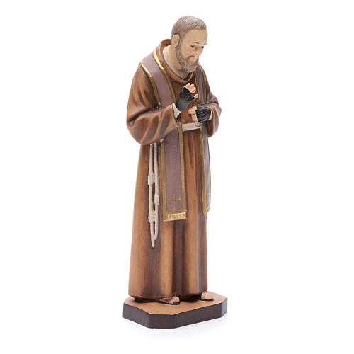 Statue Padre Pio aus Pietralcina Holz 3