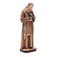 Statue Padre Pio aus Pietralcina Holz s3