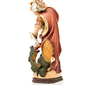 Statue Heilig Giorgio Holz