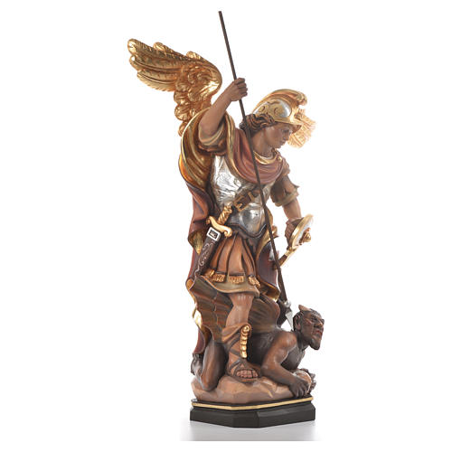 Saint Michel Archange, statue bois 4