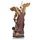 Saint Michael Archangel carved wood statue s3