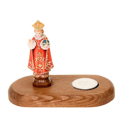 Baby Jesus of Prague on wooden base 1