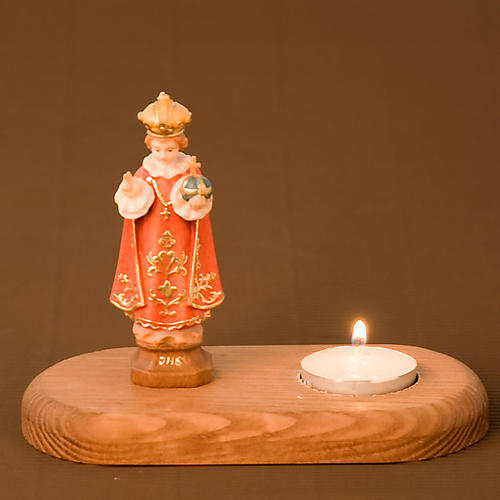 Baby Jesus of Prague on wooden base 2