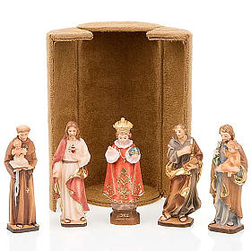 Imagem Jesus e Santos com caixinha nicho