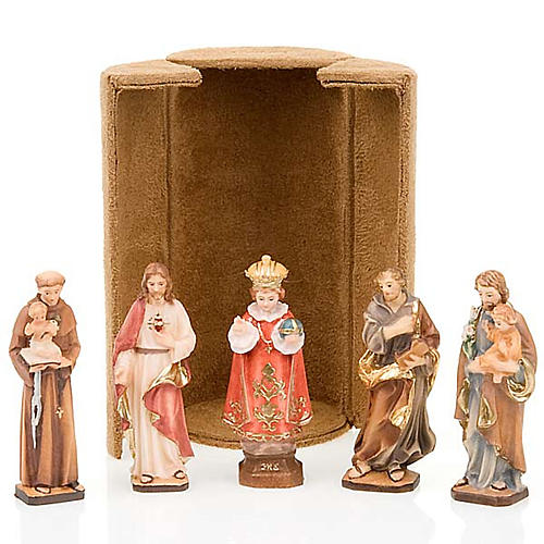 Jesus and saints bijoux statue with niche 1