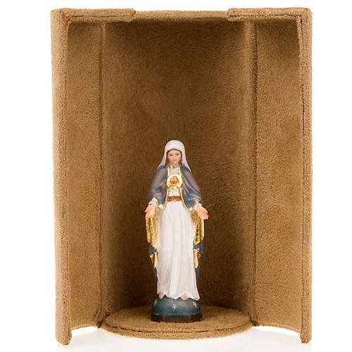 Heiligenfigur Maria mit Nische 3