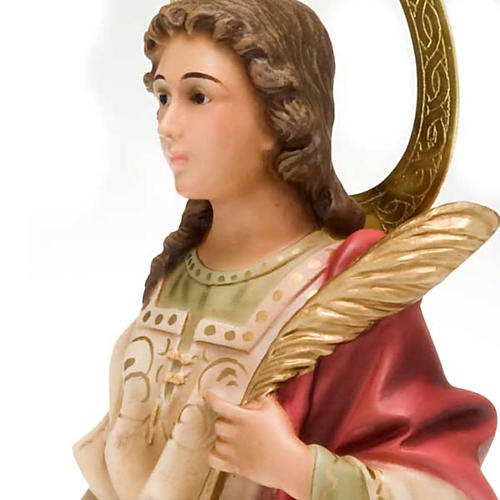 Santa Lucia pasta di legno 40 cm dec. elegante 4
